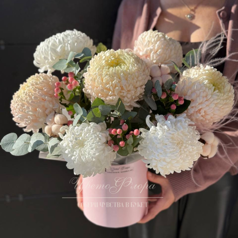 Композиция из хризантемы