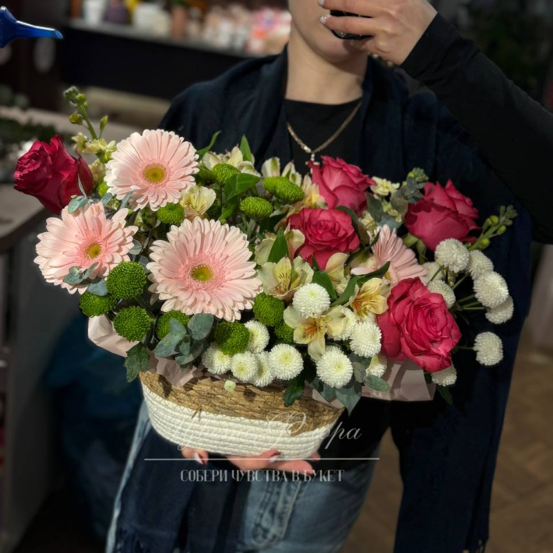 Сборная композиция &laquo;Нежное сердце&raquo; 